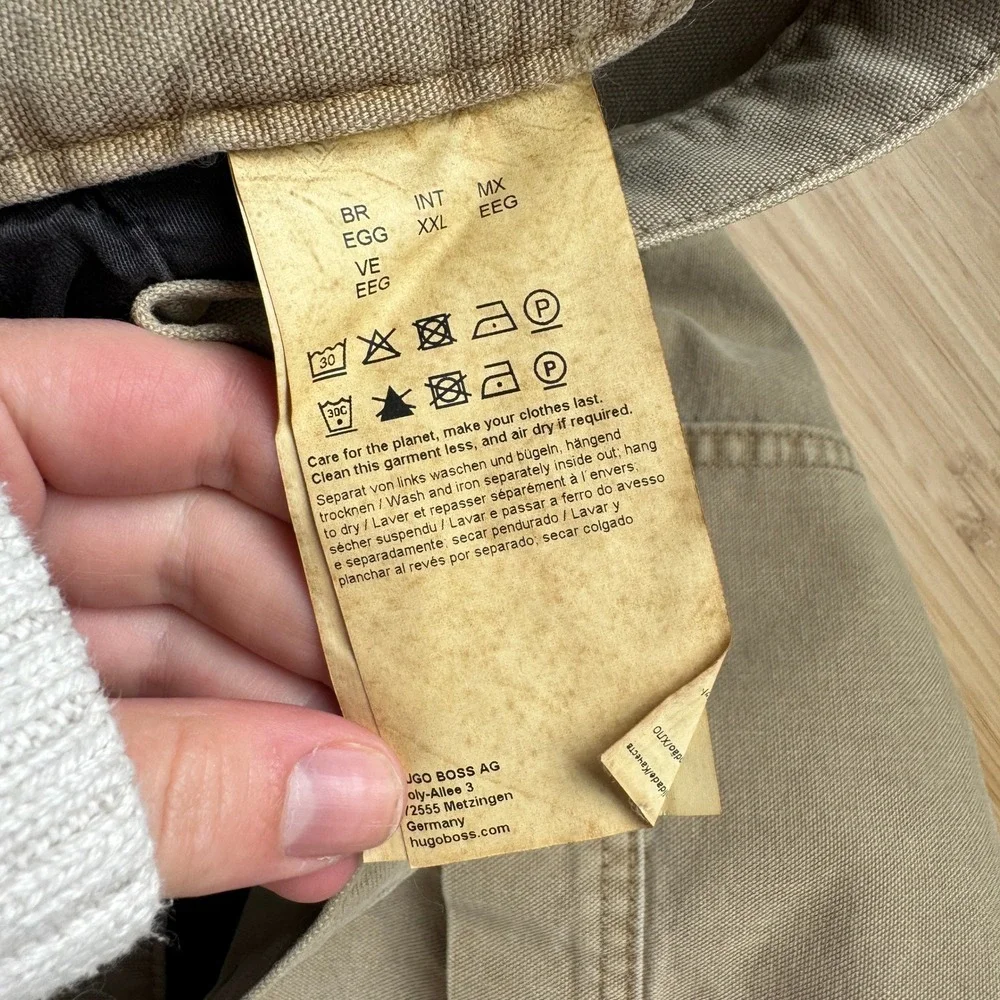 HUGO Boss Gloro242D Mens Carpenter Pants Medium Beige Double Knee XXL NEW